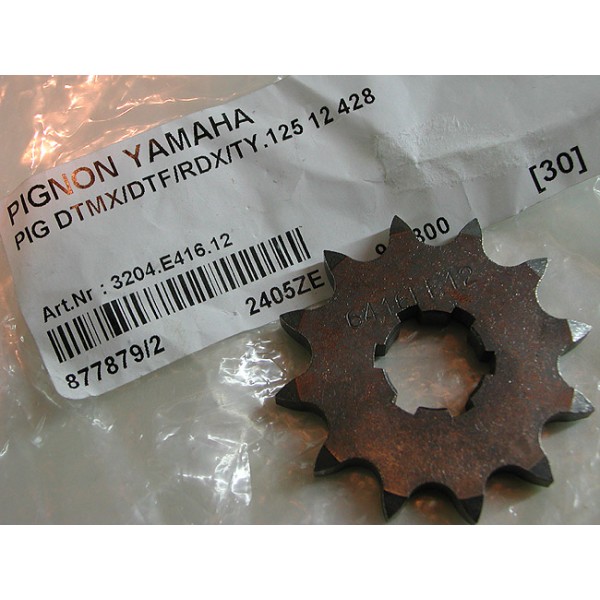 Yamaha  TY 125 & 175 bi-amortisseurs pignon 12 dents (428)