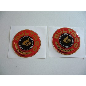 Bultaco pair of tank stickers . diameter 5.7cm