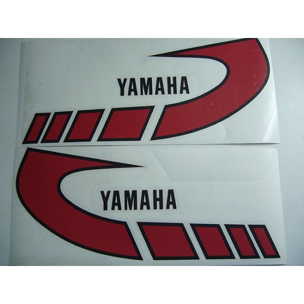 Yamaha Type 1K6 ( 1977 to 1979)  red tank decals set