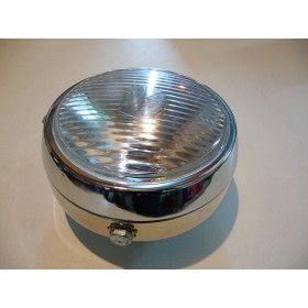 Phare style vintage chromé diamètre 13 cm avec interupteur