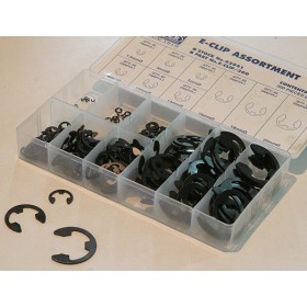 Coffret assortiment de 300 clips Type E toutes tailles