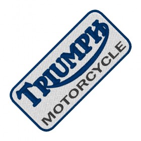 Ecusson brodé TRIUMPH 10X4.5 cm
