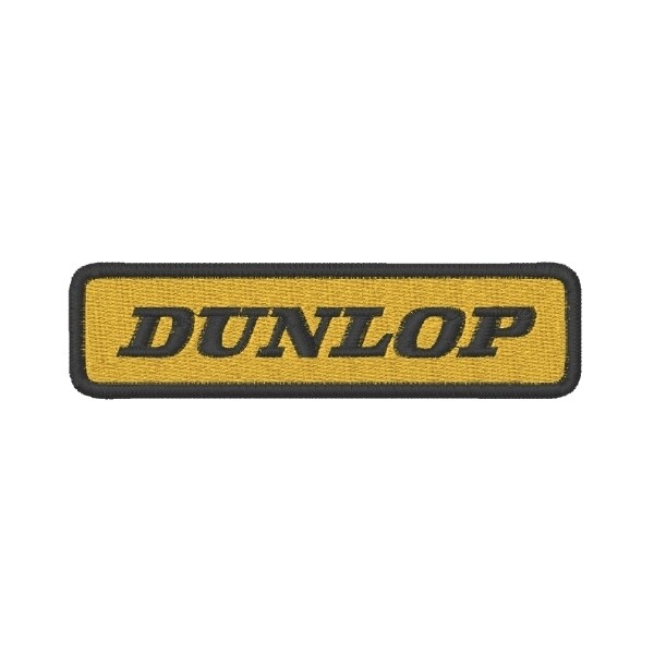 Ecusson brodé DUNLOP 10X2.6 cm