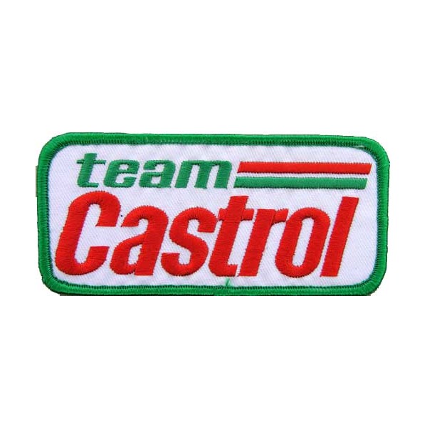 Ecusson brodé Team CASTROL 11.5X5.5 cm