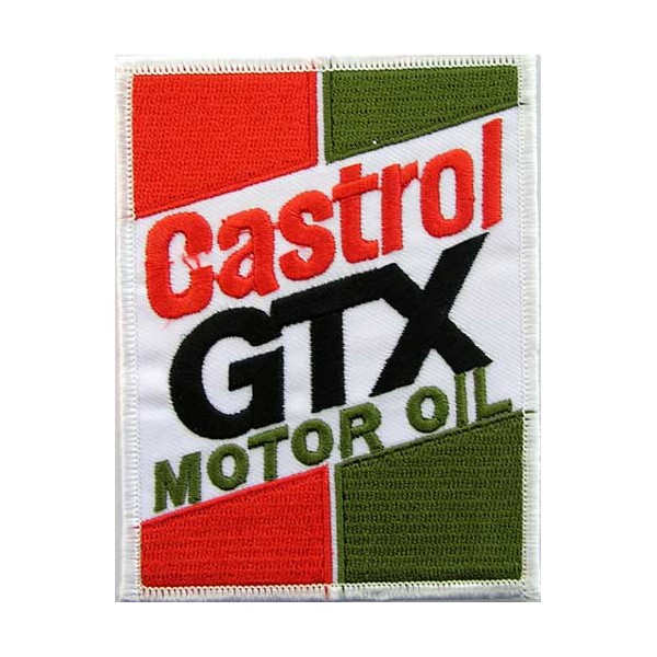 CASTROL GTX embroidered patch 9.5X7.5 cm