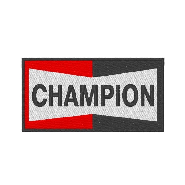 Ecusson brodé CHAMPION 10X5 cm