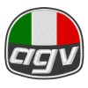 AGV  embroidered patch 9X8 cm