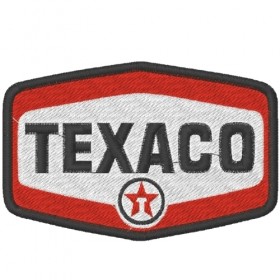 Ecusson brodé TEXACO 9X6 cm