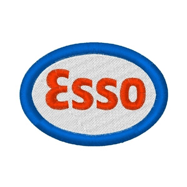Ecusson brodé ESSO 8X5.5 cm