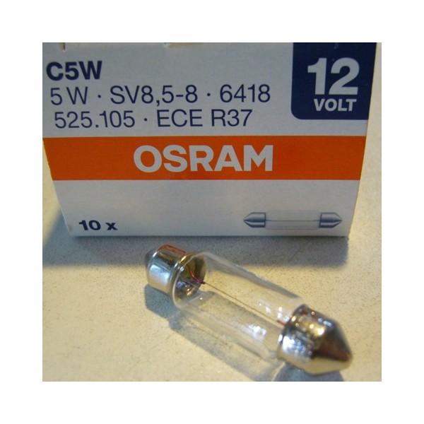 Bulb 12V 5w  diameter 38mm long