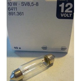 Bulb 12V 10w diameter 42mm long
