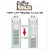 HONDA TLR Preload adjuster front fork caps