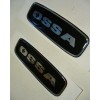 Ossa pair of tank logo stickers