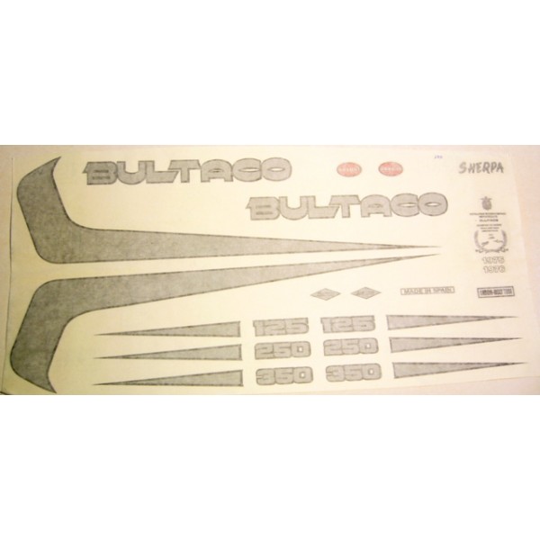 Bultaco Decal set type 198 & 199