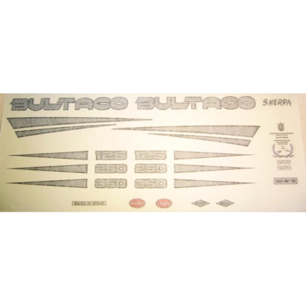 Bultaco Decal set type 198A & 199A