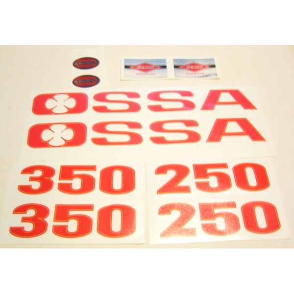 Ossa TR77 Tank and side panel sticker set