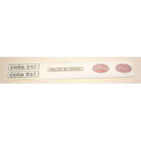 Montesa 247 Tank & seat unit sticker set