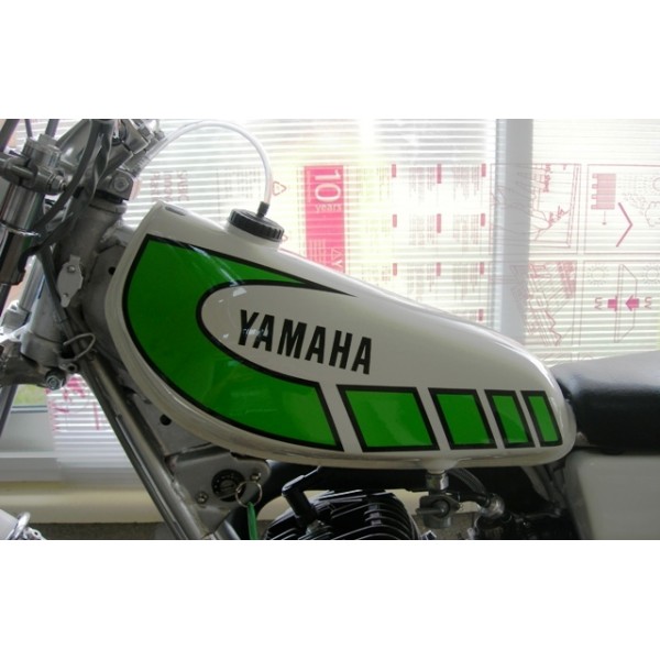 Yamaha Type 1K6 ( 1977 to 1979)  green tank decals set