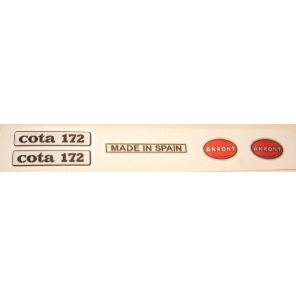 Montesa 172  Tank & seat unit sticker set