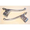 Complete AMAL type pair of brake and clutch  holders and levers