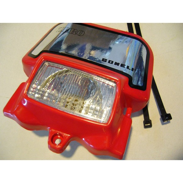 GONELI Front light trial plate red