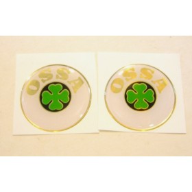 Ossa pair of tank stickers . diameter 5.7cm