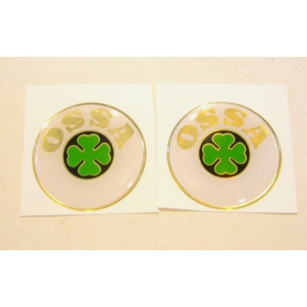 Ossa pair of tank stickers . diameter 5.7cm