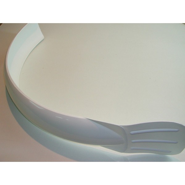 Universal white front mudguard