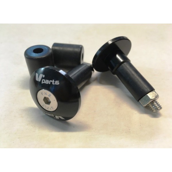 Handle bar pair of Alloy  ferrules ( Anodised black )