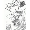 YAMAHA TY 125, 175 & 250 Kit visserie bar de tension