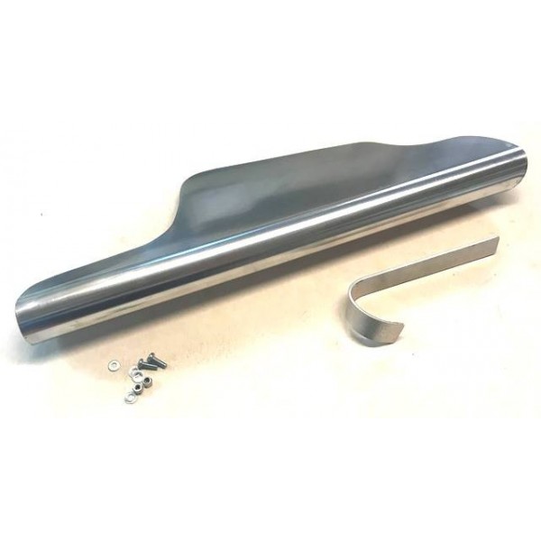 Aluminium right side chain guard with fixing