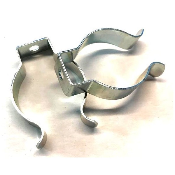 Pair of fixing clips for aluminum headlight plate (30mm fork)