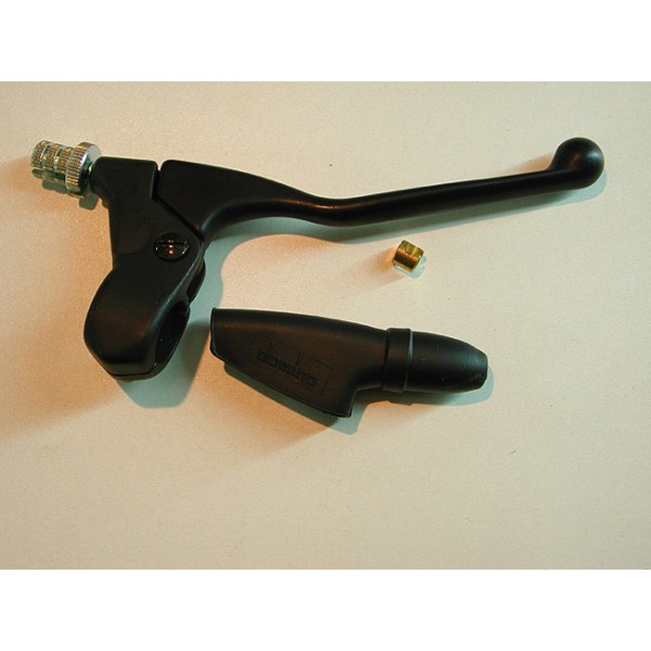 Domino brake lever and holder with rubber cover