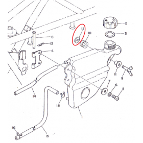YAMAHA TY 125, 175 & 250 Oil tank fixing washer