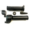 Domino twist grip (long pull 28 mm / 124°) with a pair of grips