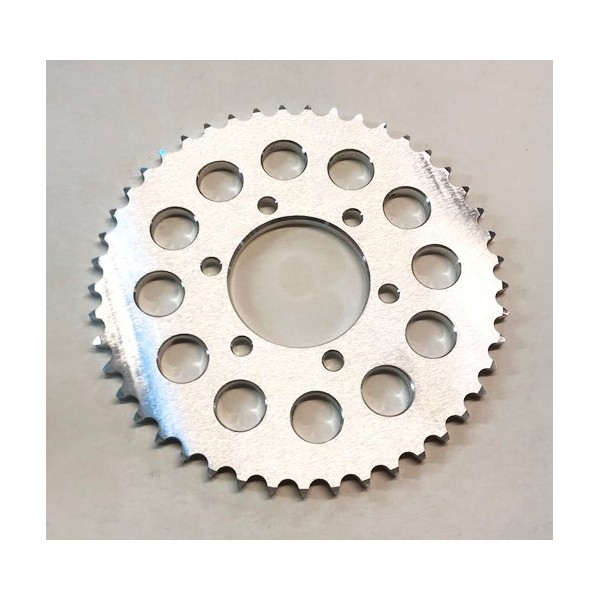 Yamaha TY 125, 175 & 250 bi-amortisseurs, couronne Alu 45 dents en 428