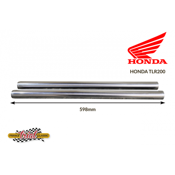 Honda TLR 200 et 250 paire de tubes de fourche