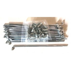 Yamaha TY 125 à 250 Set of rear Steel spokes