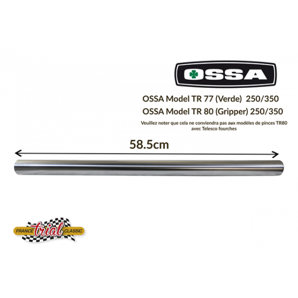 OSSA 250 & 350 MAR (TR 77 Verde, TR 80 Gold & Abricot) Front fork tubes