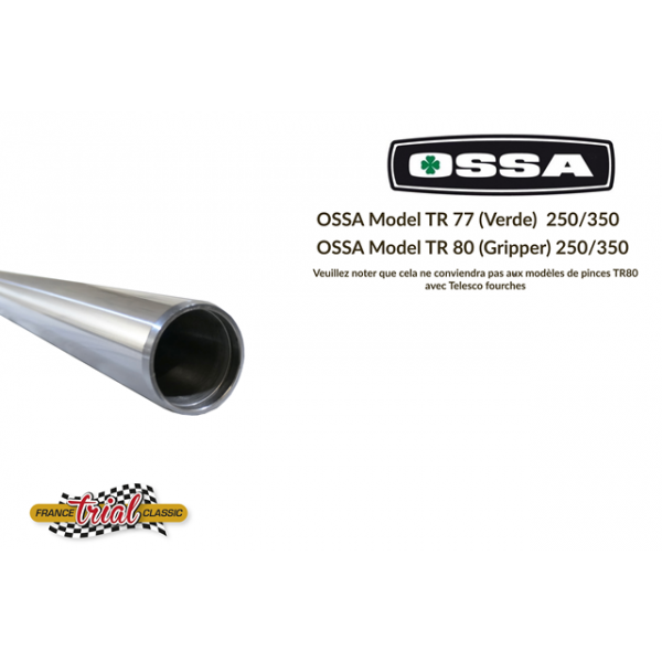 OSSA 250 & 350 MAR (TR 77 Verde, TR 80 Gold & Abricot) paire de tubes de fourche