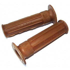 OSSA pair of chestnut handelbar grip with logo