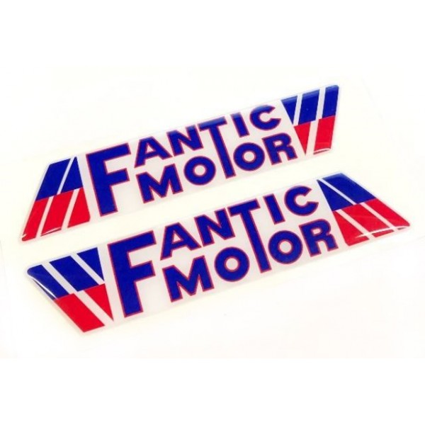 Fantic pair of tank logo stickers