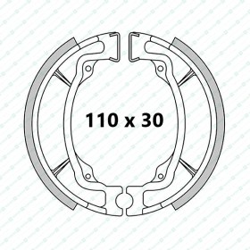 Suzuki Beamish front brake shoes (Standard)