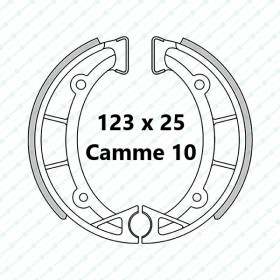 FANTIC 125 (TX250) Front and read brake shoes (rain/mud)