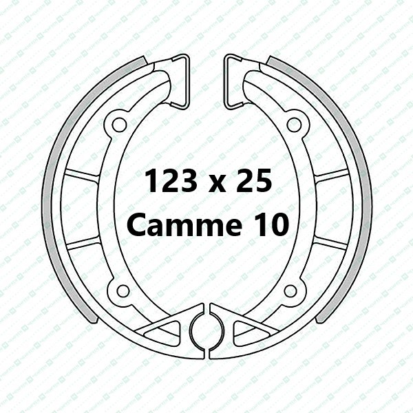 FANTIC 125 (TX250) mâchoires Avant et Arrière (Standard)