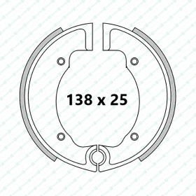 Triumph Tiger Cub front and rear brake shoes (Standard)