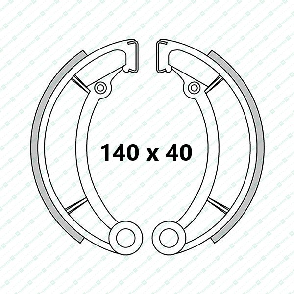 Bultaco Sherpa (1st models) rear brake shoes (rain/mud)