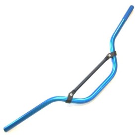 Guidon Trial taille 6 pouces anodisation bleue