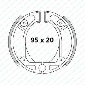 HONDA TLR 125 to 200 Front & rear brake shoes (rain/mud)