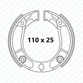 HONDA TLS/TLR Front & rear brake shoes (rain/mud)